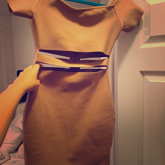 AKIRA Dresses & Skirts - Off the shoulder bodycon dress with cutouts